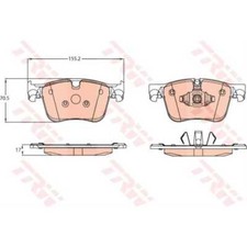TRW Bremsbeläge vorne für Opel Grandland X Combo Kasten/Kombi Citroën Berlingo