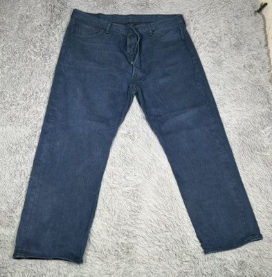 Levis Jeans Mens 42x30 Blue 501XX Straight Button Fly Denim
