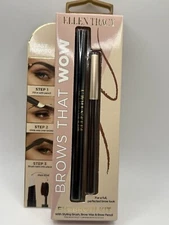 Ellen Tracy EyeBrow Kit In Brown  kit includes Styling Brush, Wax, Pencil