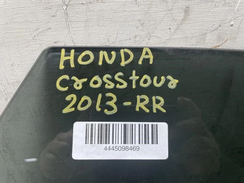 Honda Crosstour Ex-L 2012 puerta trasera derecha del lado del pasajero ventana vidrio OEM+ Foto 3 de 4