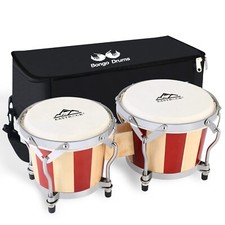 EastRock Bongo Drum 7" and 8" Set for Adults Kids Beginners Professionals Tun...