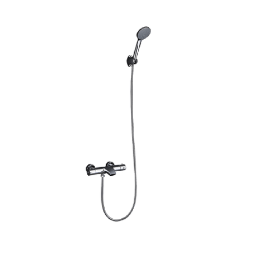 Bathroom Thermostatic Shower Faucet Set Wall Mount Hand Held Sprayer Mixer Taps - Bild 7 von 16