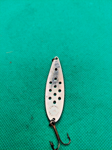 vintage fly rod lure OLD SPOONFISH BY CHRUSOZ SILVER GOOD LOOKING SPOON.