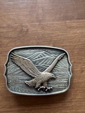 American Eagle Belt Buckle Pre-owned 1970s