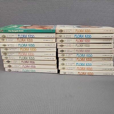 Flora Kidd lot of 20 Harlequin Presents PB 1970's