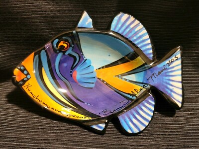 Ben Diller 6'' Trigger Fish Plater Humuhumunukunukuapua'a Maui Hawaii 2005