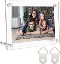 Picture Frame 8x10, Clear Acrylic Double Sided Photo Frames, Plastic Acrylic ...