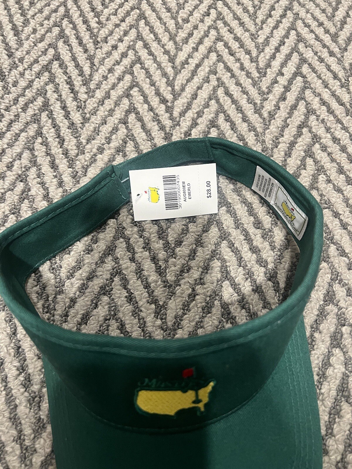 Masters golf Visor green low rider style 2023 Masters American needle