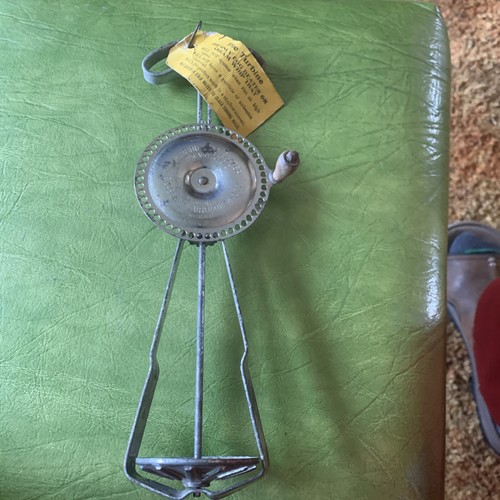 Vintage Hand Operated Egg Beater With original tag turbine Chicago