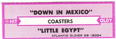 Juke Box Strip Coasters - Down in Mexico / Little Egypt