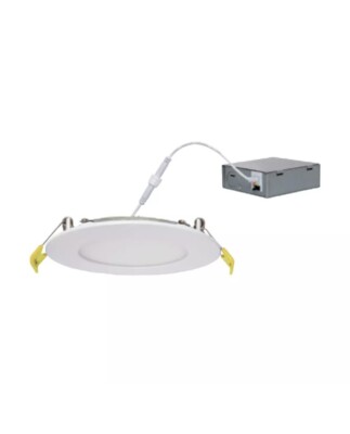 6 Inch Thin Ceiling Downlight Fixture 15W LED Tunable Color 1100LM 90CRI Halco