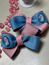 Set of Two Bows For Girls Frozen Elsa