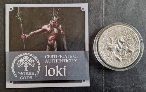 2015 Cook Islands set of 9 Norse Gods 2oz Silver (.999) $10 antiqued coins - Picture 5 of 24