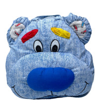Vintage Play By Play Plush Bear Head Multicolor