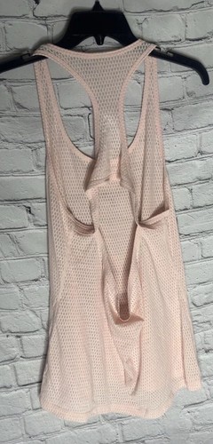 Lorna Jane Uniquely Tank Top Womens Open Racerback Mesh Pale Pink Size XL? - Picture 4 of 9