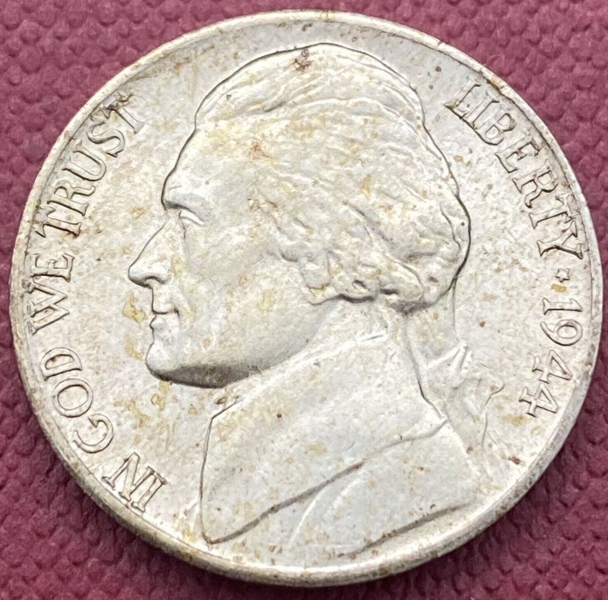 1944 D/D Jefferson Nickel 5c Double D Repunched Mintmark FS-501
