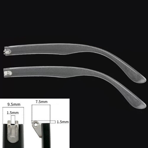 1 Pair Replacement Glasses Sunglasses TR90 Arm Temple Repair 6mm-9.5mm Clear - Picture 11 of 19