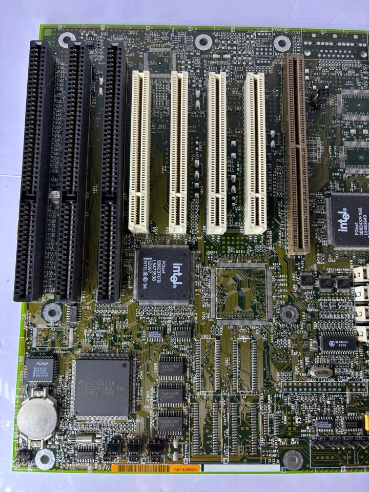 Vintage Retro Gaming Intel Motherboard w/Pentium CPU & Memory - ISA PCI ...
