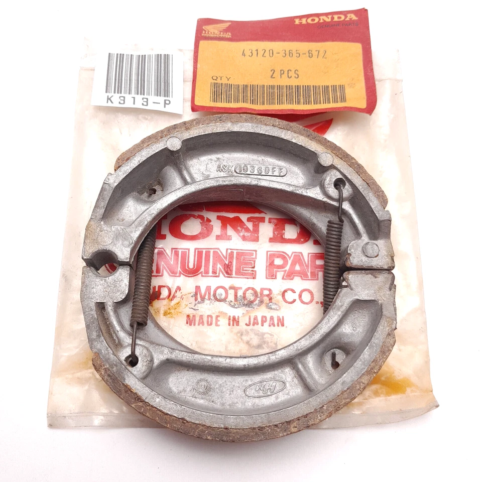 Zapatas de freno Honda CT90 CT200 XL100 CR80R XL80S XL12S XR200 43120-365-672 NUEVAS #4 Foto 2 de 4