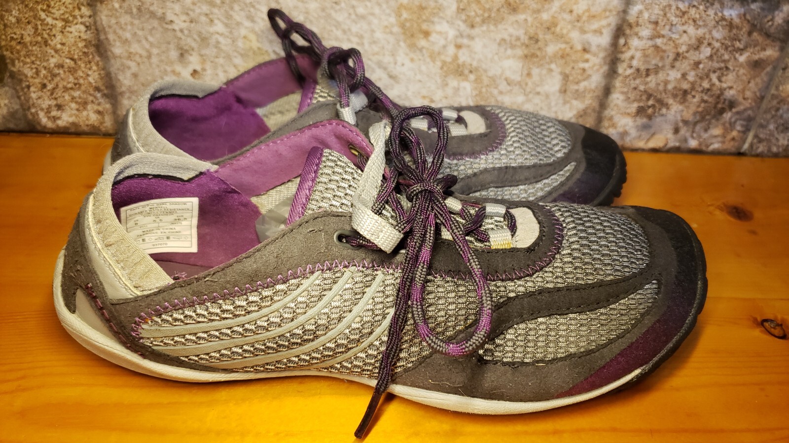 Guanto Merrell Pace ombra scura donna taglia 8 scarpe da trail running nude S&H gratuite
