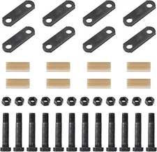 Tandem Axle Trailer Shackles Kit: 2 Pk Shackles w/Bolts 2-1/4" Used On Dual-Axle