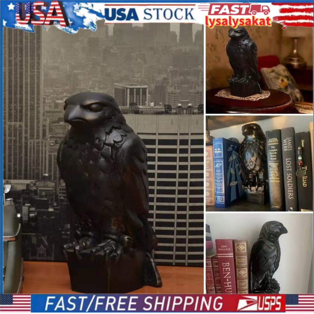 Maltese Falcon Statue Prop Compartment Prop Replica Handmade Resin  Figurines