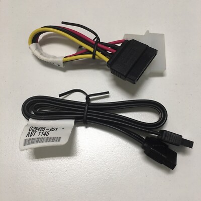 Foxconn 8'' 4-PIN Molex to SATA Power Adapter + 15'' SATA Cable SSD Hard Drive HDD