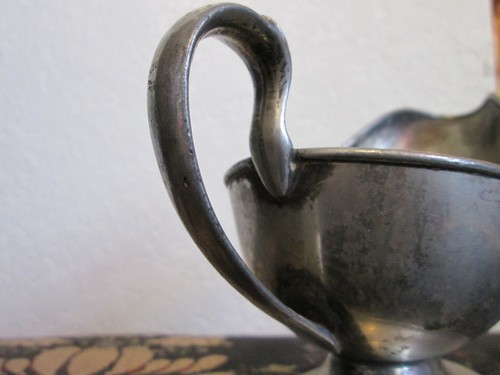 Vintage Antique Crescent Silver Manufacturing Company S.P.N.S. Gravy Sauce Boat - Picture 5 of 10