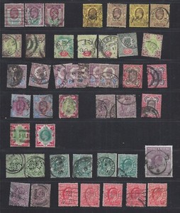 GREAT BRITAIN-EDWARD- ISSUE-SHADES-BETTER-F-VF-HIGH CAT$$-#200