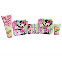Minnie Mouse Party Supplies Pack For 16 Guests: Straws Plates Napkins And Cup... on sale Minnie Mouse Party Supplies Pack For 16 Guests: Straws Plates Napkins And Cup... on sale