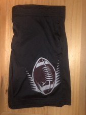 Boys Old Navy Active Go Dry Shorts, Med,Soft Light Material,Black With Football