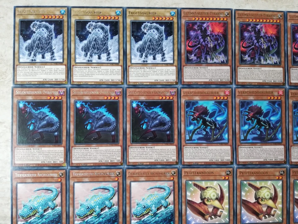 Dinosaurier Ultimativleiter-Tyranno Riesen-Rex 42 Rare Karten Yugioh deutsch - Bild 2 von 4