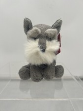Russ Berrie Luv Pets 23174 Scuffy Schnauzer Gray Puppy Plush Stuffed Animal Toy