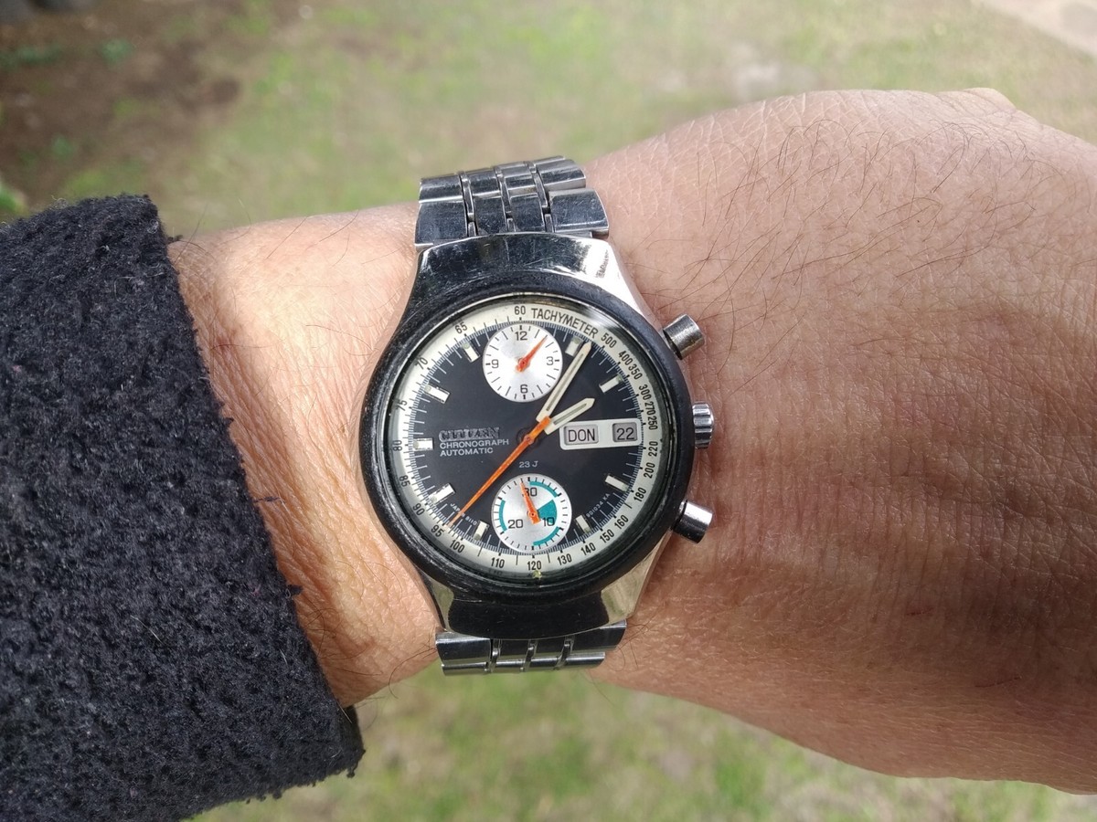 CITIZEN Automatic Flyback Chronograph 67-9038 Challenge Timer Cal