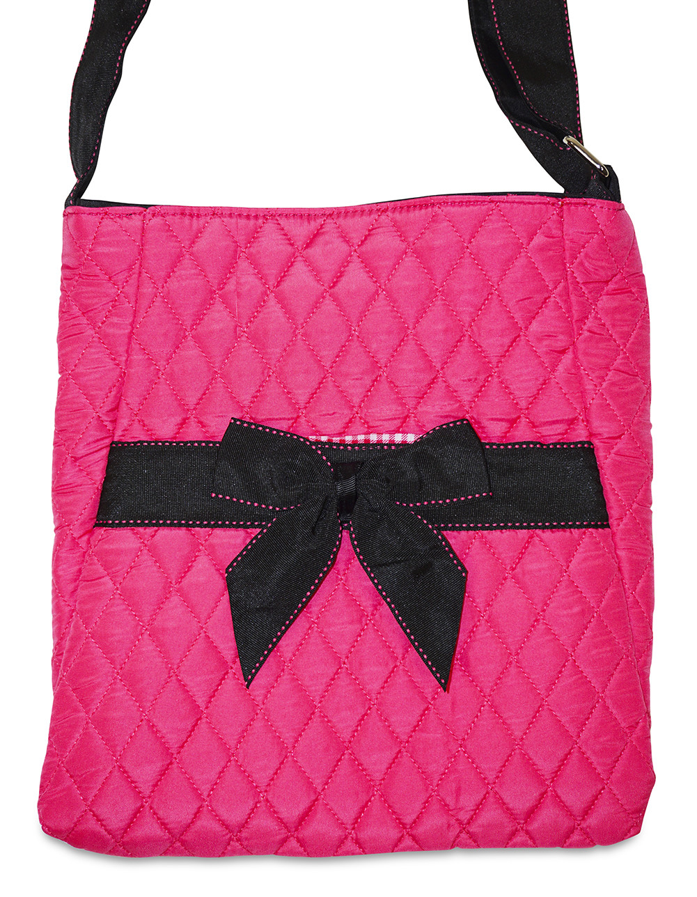 pink quilted purse
