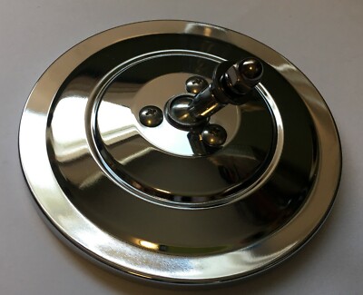 TRUCK Round Exterior Mirror 5/" BLACK SMOOTH Chevy Ford Dodge 1937 1939 1941 46