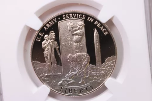 2011-S U.S. Army., Clad Half Dollar Commemorative., NGC PF-70., Store #GMC016