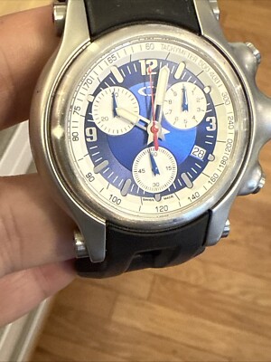 Oakley Holeshot Men's Watch Blue Dial Sapphire Crystal Chronograph