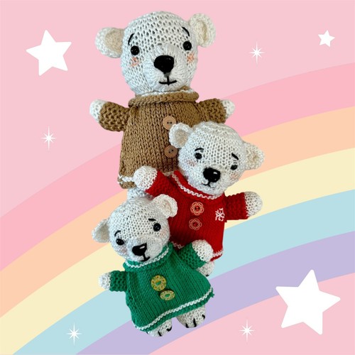 KNITTING PATTERN - Teddy Bear / Polar Bear - Picture 3 of 5