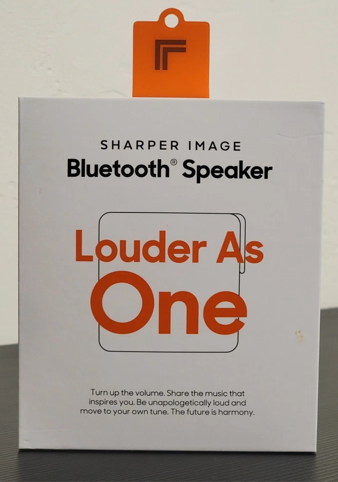 Sharper Image - Louder As One Bluetooth Speaker - White - Image 2 of 4