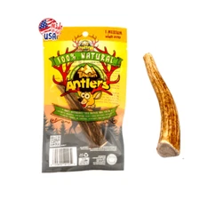 Medium Whole Elk/Deer antler premium dog chews 1pc, Long lasting and Natural