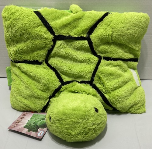 Cuddlee Pets Plüschtier Kissen Spielzeug Schildkröte Grün/Schwarz Neu - Bild 4 von 5