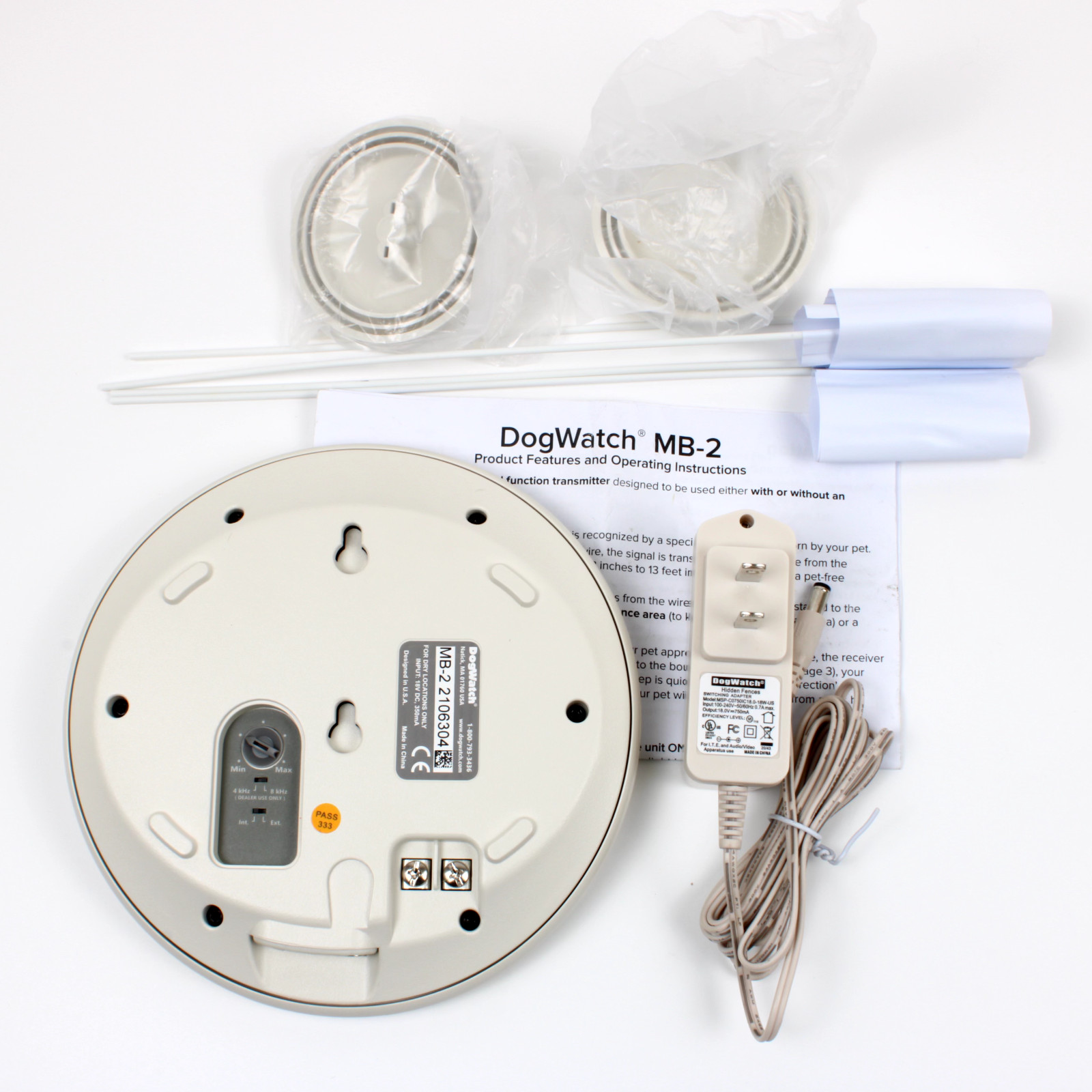 DogWatch MB-2 Indoor Wireless Dog Fence Transmitter Avoidance Boundary MB2