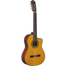 Oscar Schmidt OC11CE Nylon String Classical Acoustic Electric Guitar, Natural