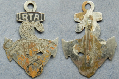 SCHÜTZENREGIMENT ANNAMITEN METALL BEMALT TIGER INDOCHINA SELTEN, OHNE BINDUNG