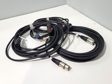 Lot of 3 professional audio cables 10ft each
