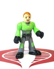 Imaginext Action Figure Green Fighter Flyer Spaceman Fisher-Price Mattel 
