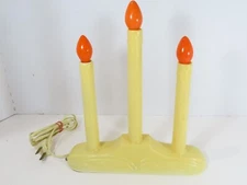 Westinghouse Christmas 3 Light Candelabra Window Candolier Wax Drip Candle C9816