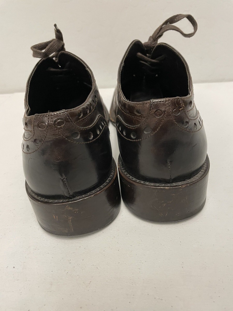 DOUCAL’S Made in Italy Leather Wingtip Brogues in Dark Brown Size 45 US 12 DOUCAL main image 4