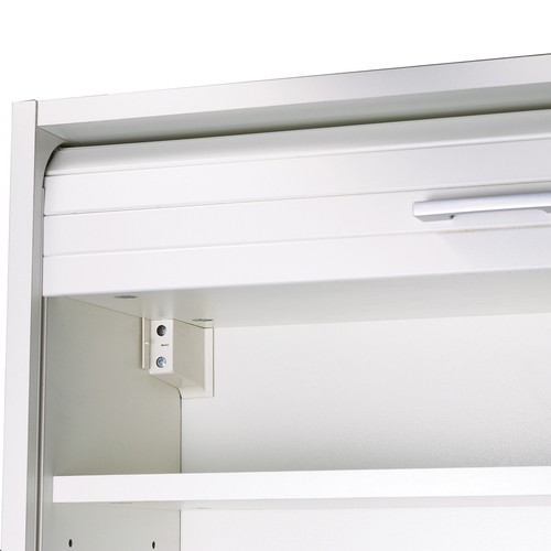 SIMMOB Küchenschrank Hochschrank Oberschrank Schrank Rollladentür H123,6 x B60cm - Bild 6 von 15